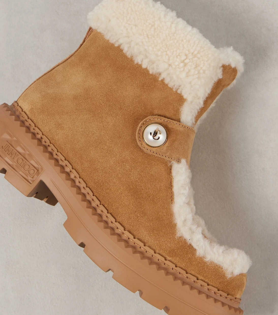Jimmy Choo - Shea shearling-lined suede ankle boots