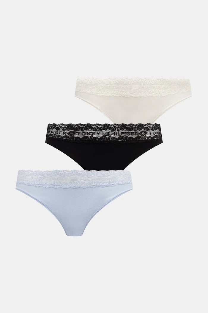 Tommy Hilfiger Pamuk ve Elastan Kadın Bikini 3’lü