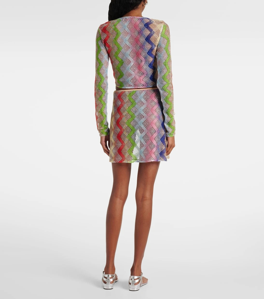Missoni - Zigzag crochet crop top