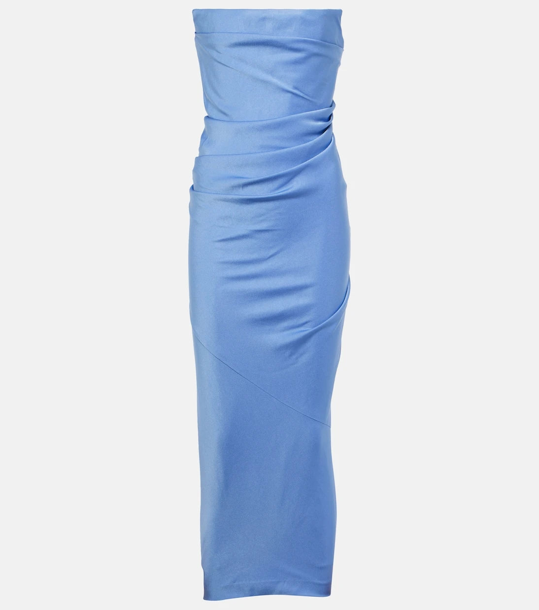 Alex Perry - Draped strapless crepe midi dress