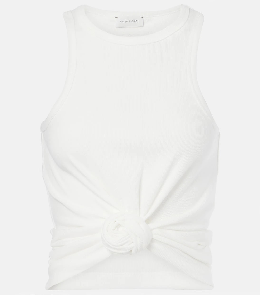 Magda Butrym - Gathered cotton-blend tank top