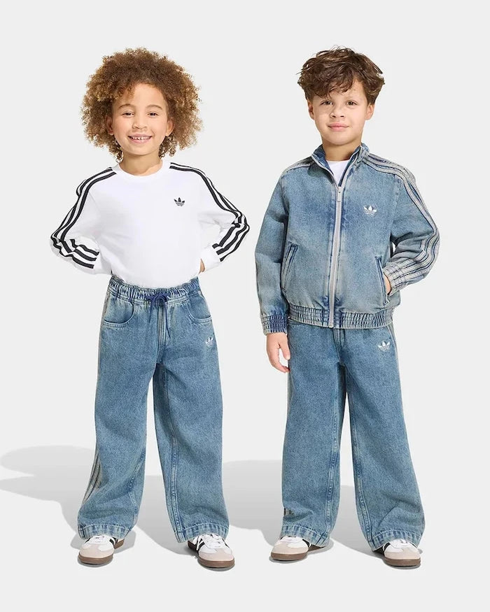 adidas Originals çocuklar için wide leg kot pantolon