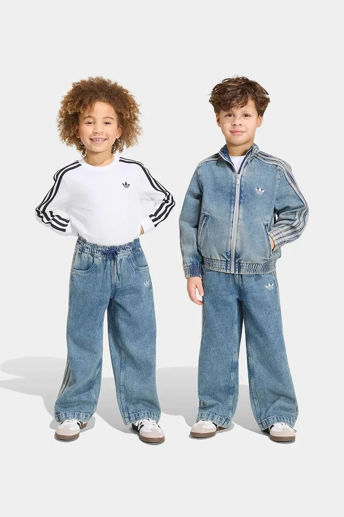 adidas Originals çocuklar için wide leg kot pantolon