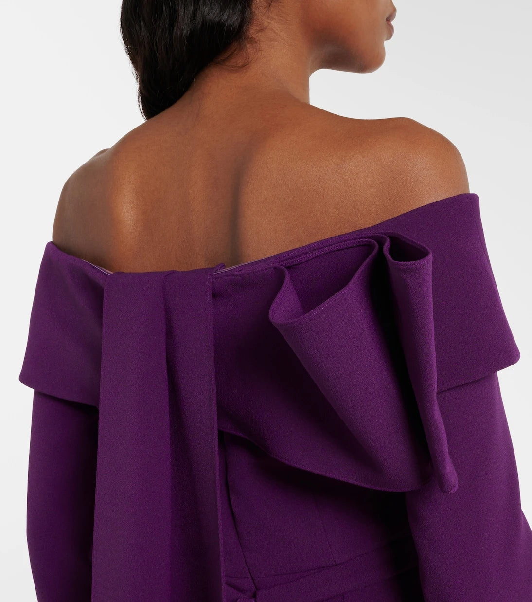 Safiyaa - Lunelle embellished off-shoulder crêpe gown