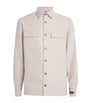 Beige Cotton-Cashmere Overshirt