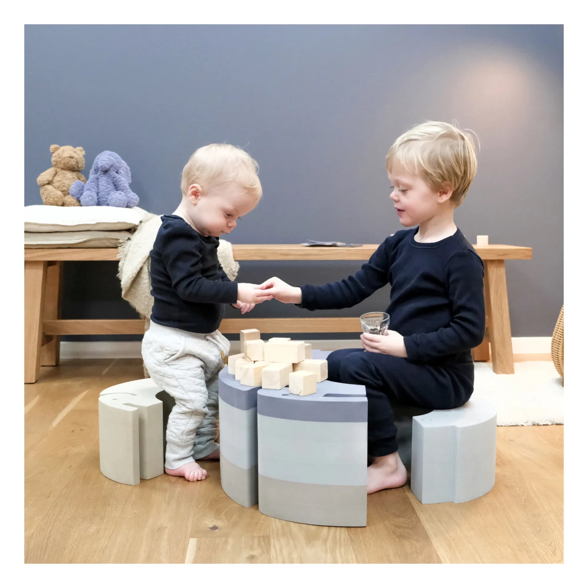 BObles - Elephant EVA Tumbling Furniture | Blue