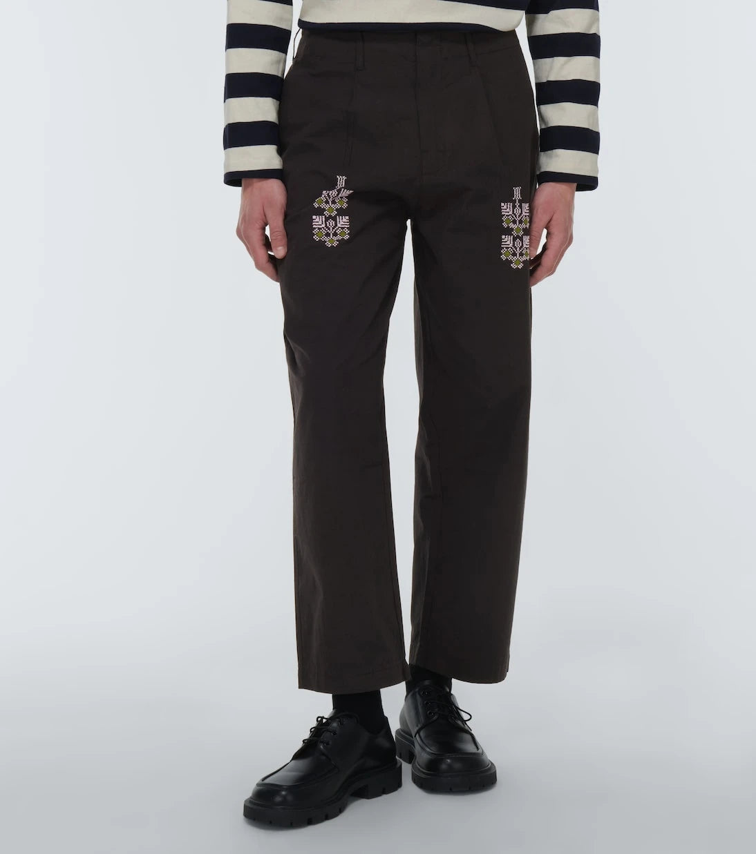 Adish - Qrunful embroidered cotton pants