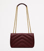 Saint Laurent Burgundy Small Loulou Shoulder Bag