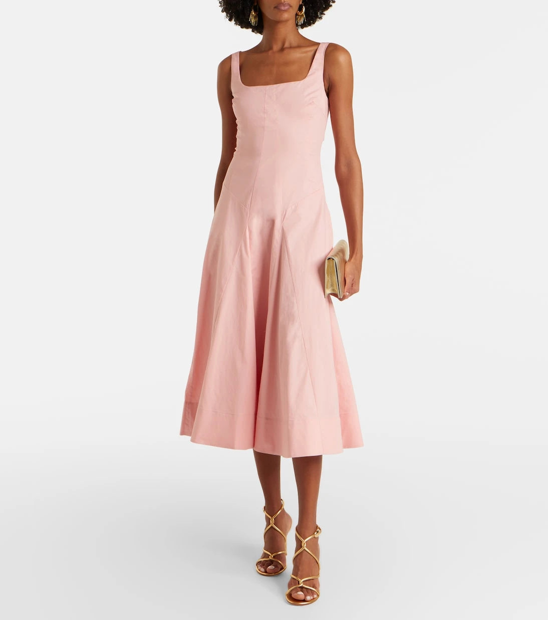 Staud - Willow cotton midi dress