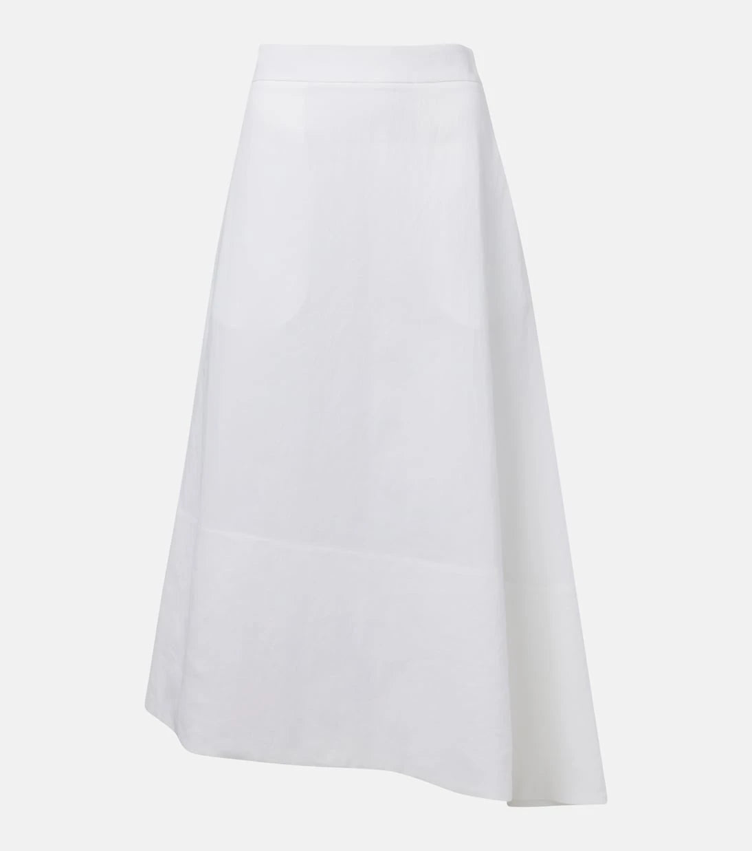 Jil Sander - تنورة ميدي غير متماثلة من الكتان