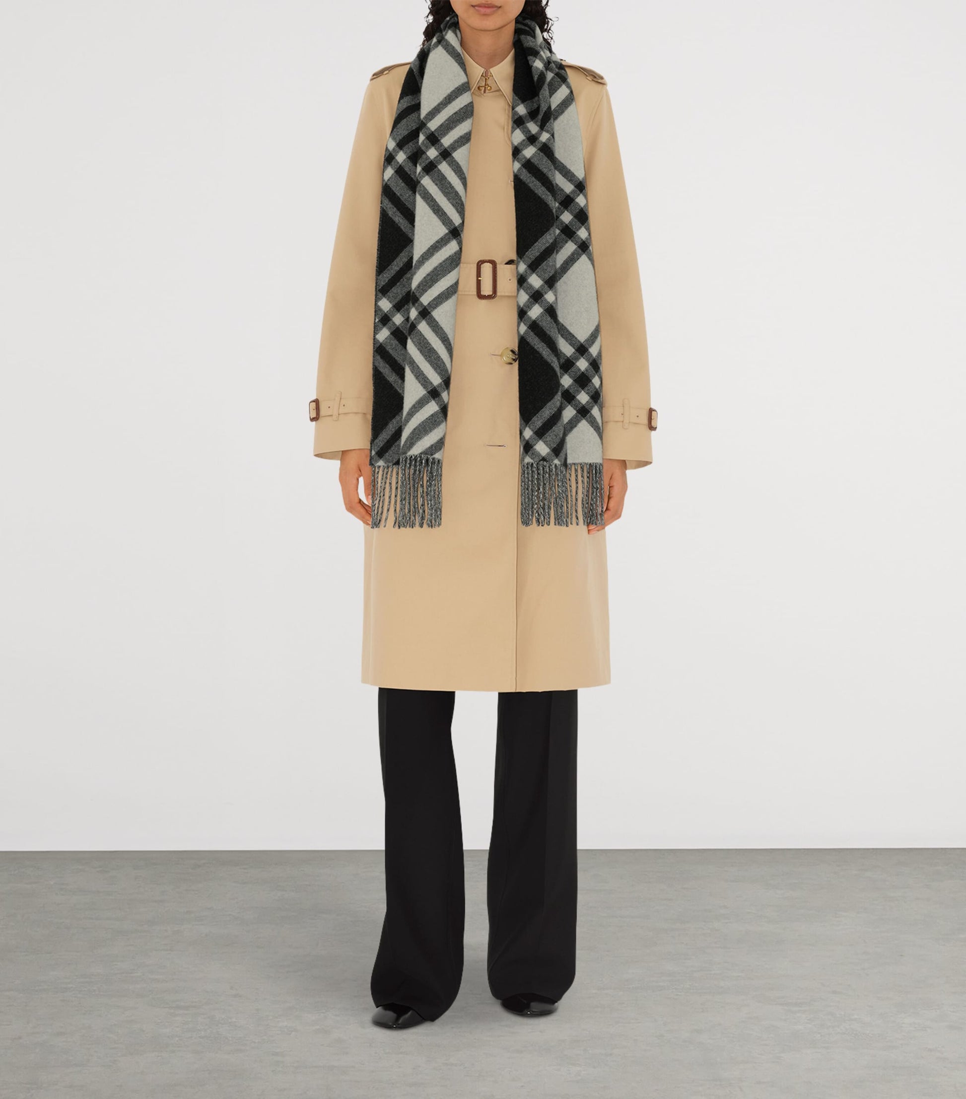 Burberry Cashmere Check Scarf