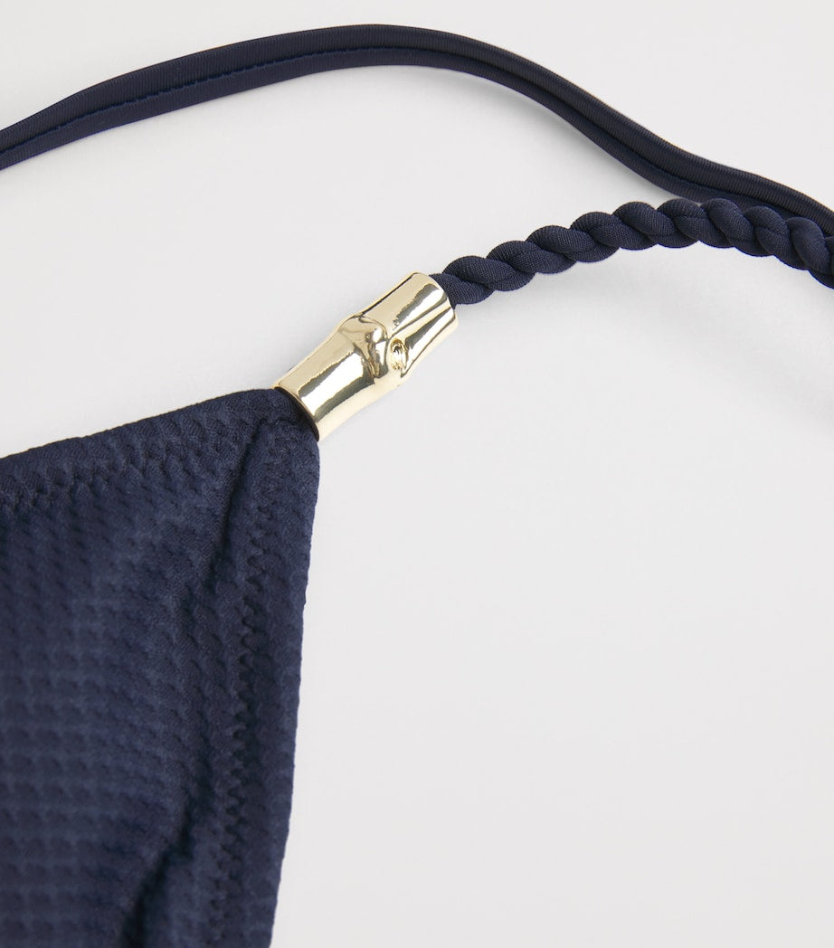 Heidi Klein Navy Core Rope Bikini Top