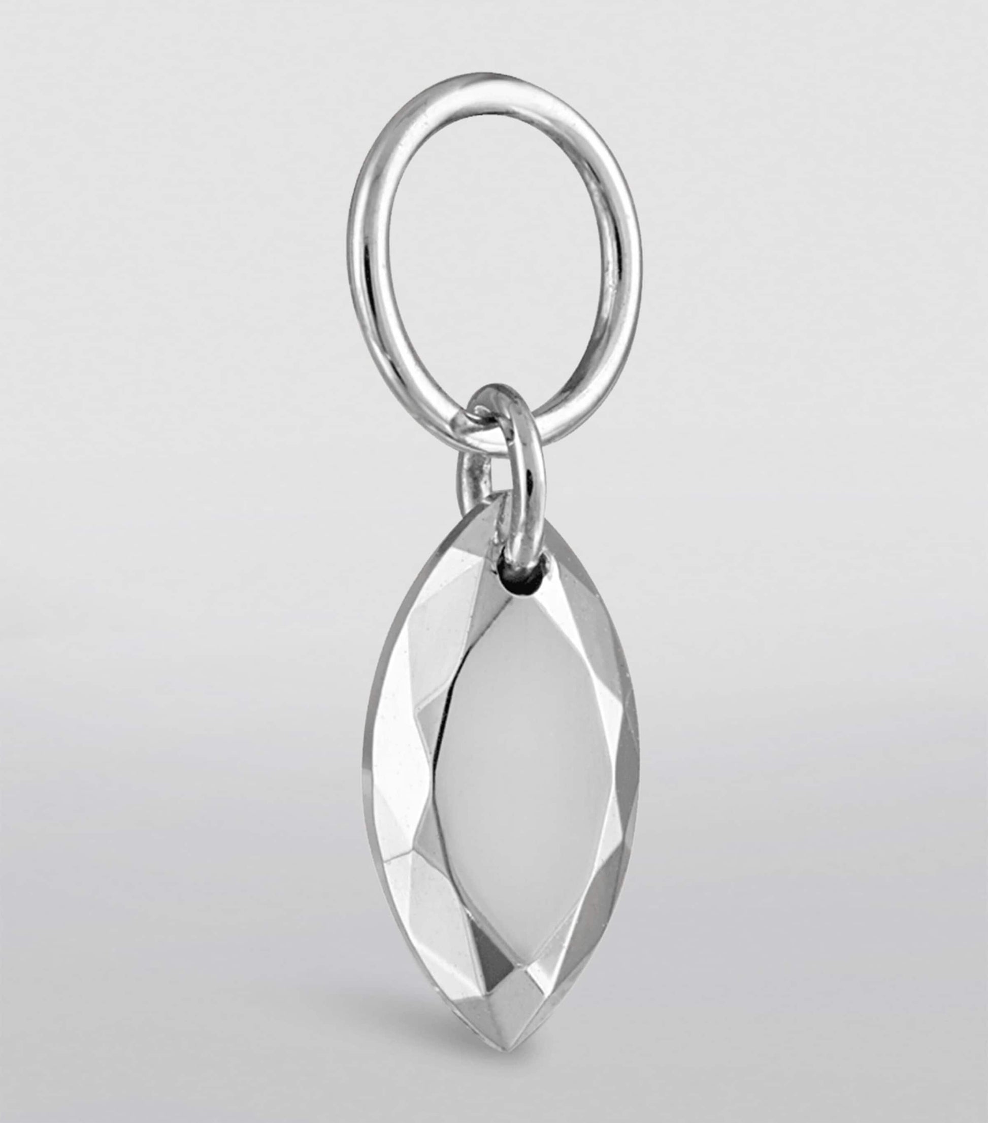 Faceted Gold Marquise Charm (5.5mm)