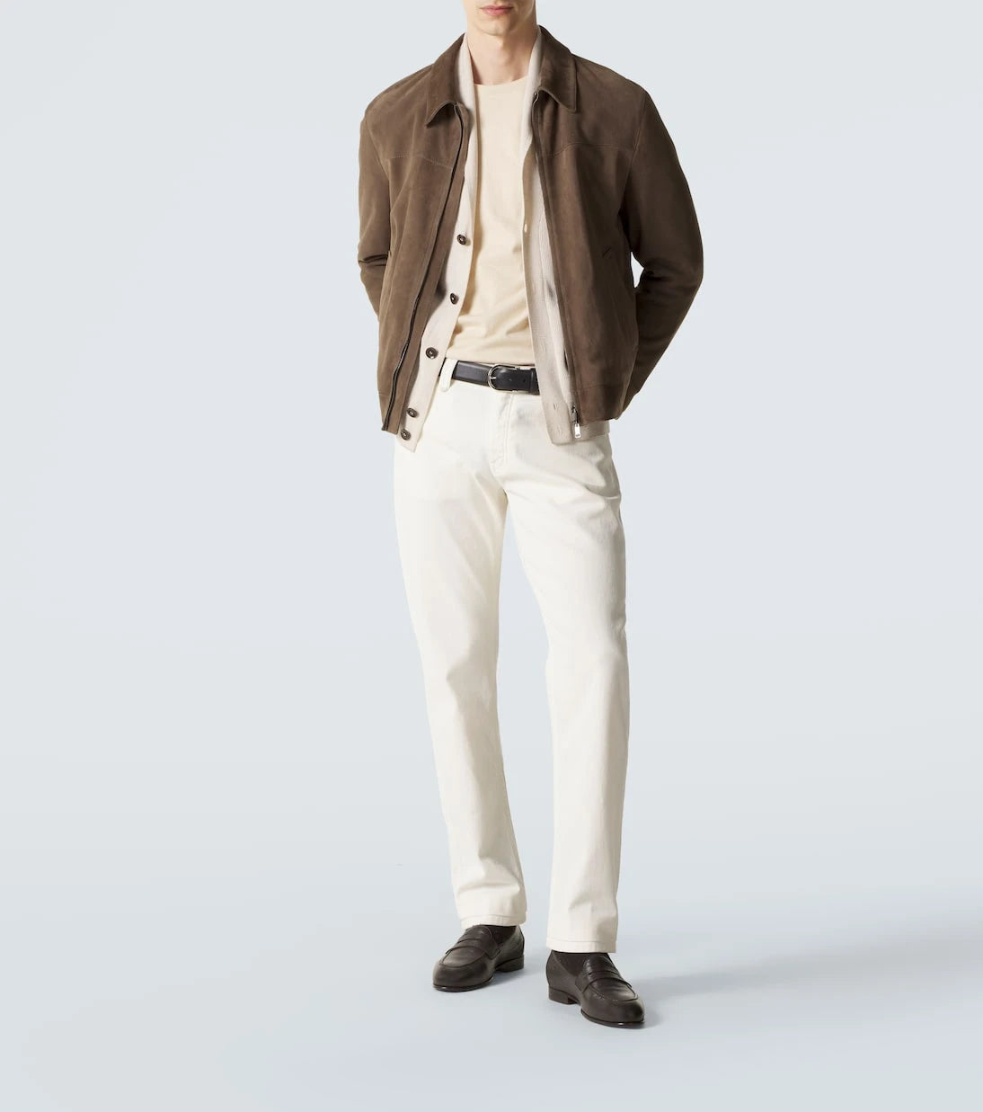 Brioni - Appia grained leather penny loafers