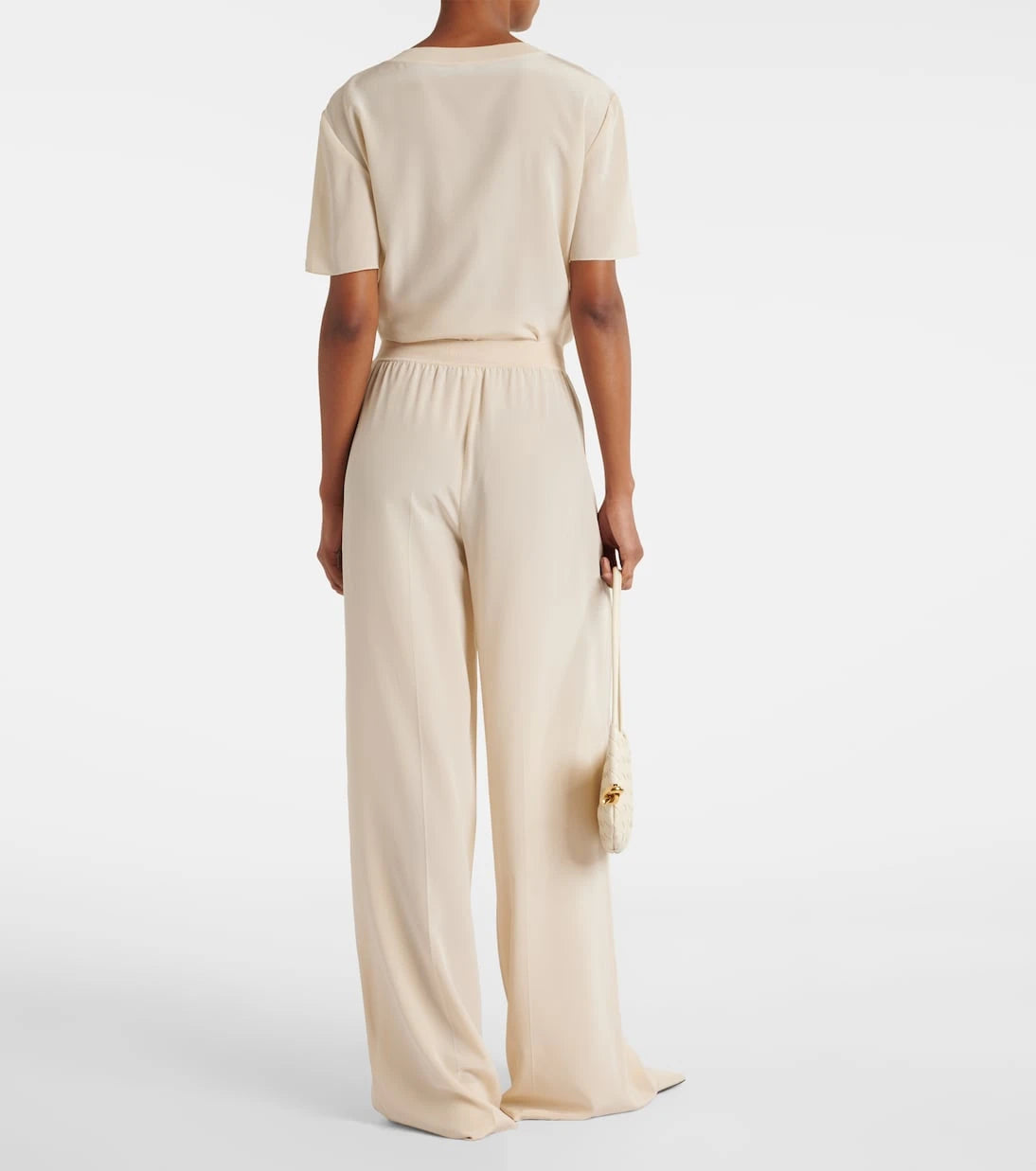 Joseph - High-rise silk crêpe wide-leg pants
