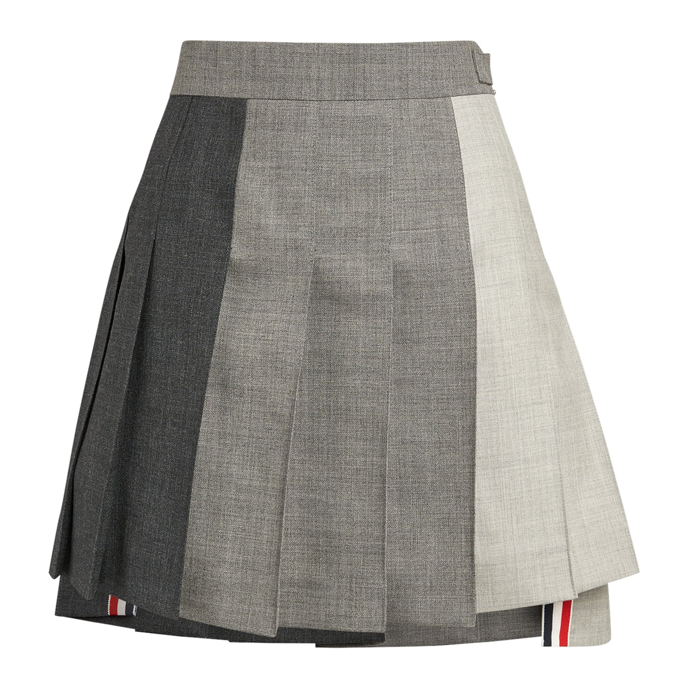 Pleated Mini Skirt DARK GREY