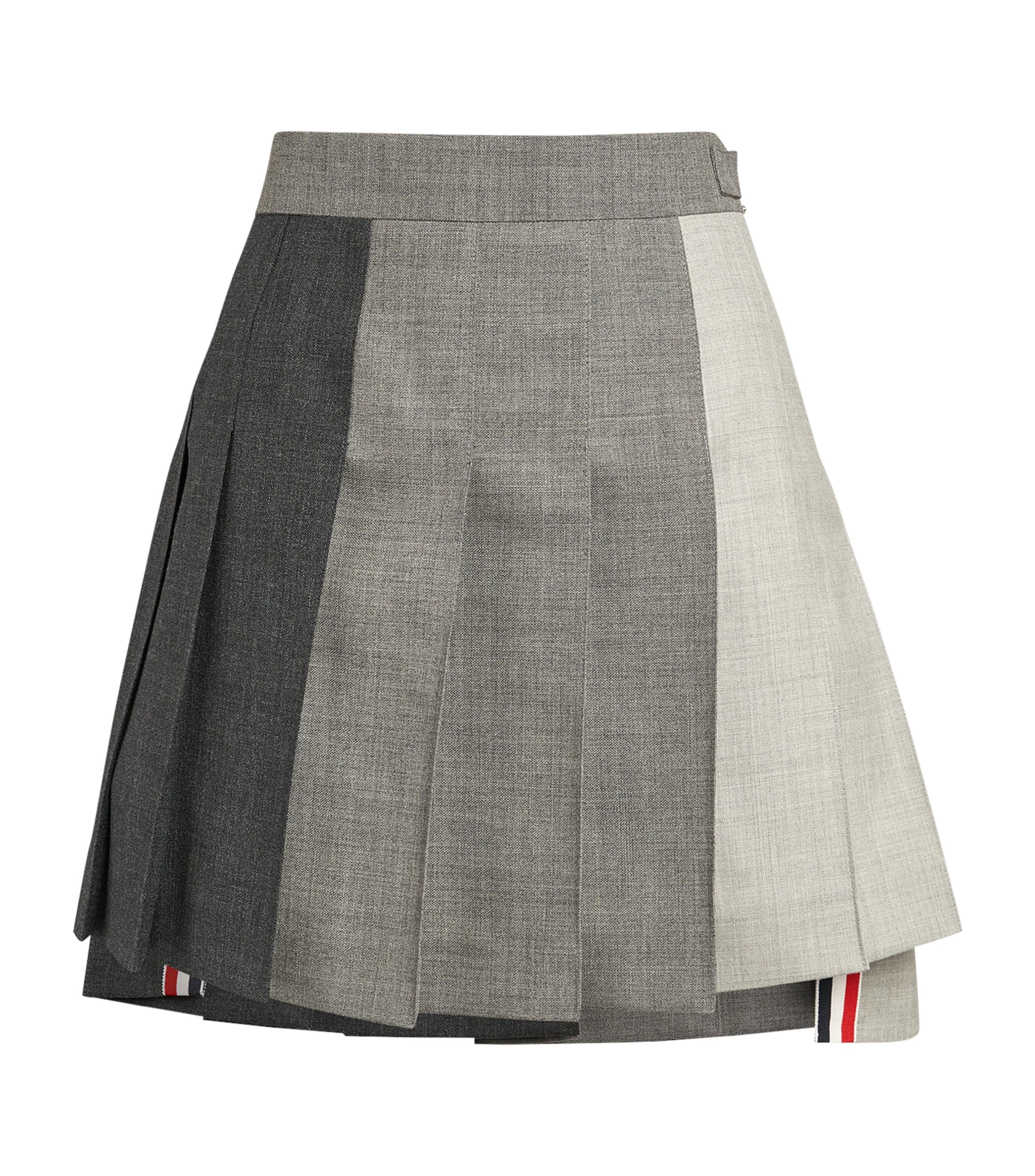 Pleated Mini Skirt DARK GREY