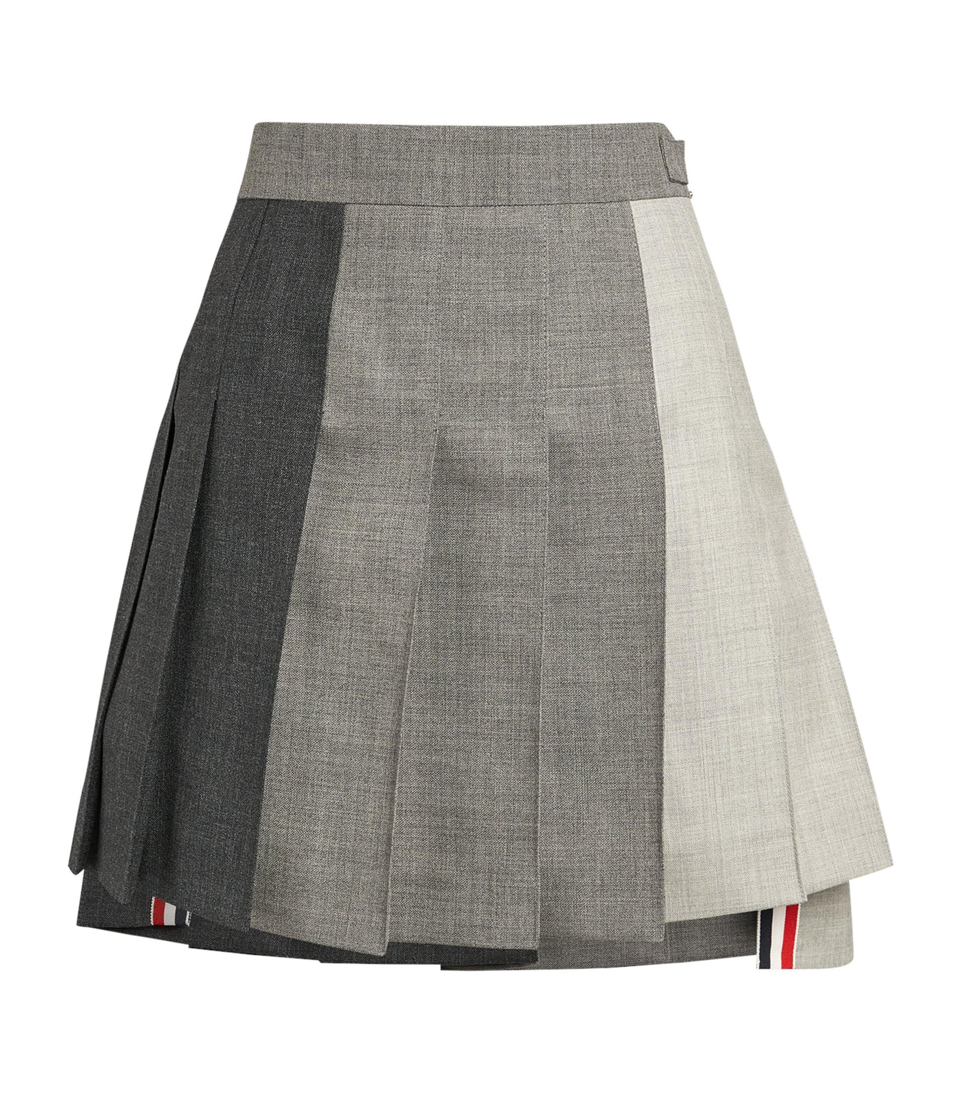 Pleated Mini Skirt DARK GREY