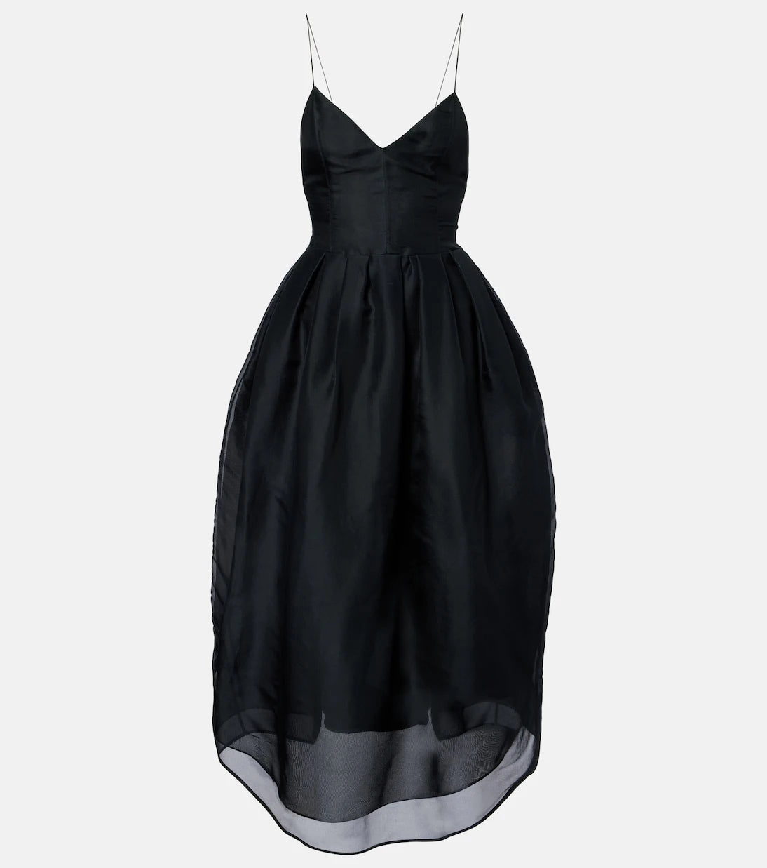 Khaite - Colette silk organza midi dress