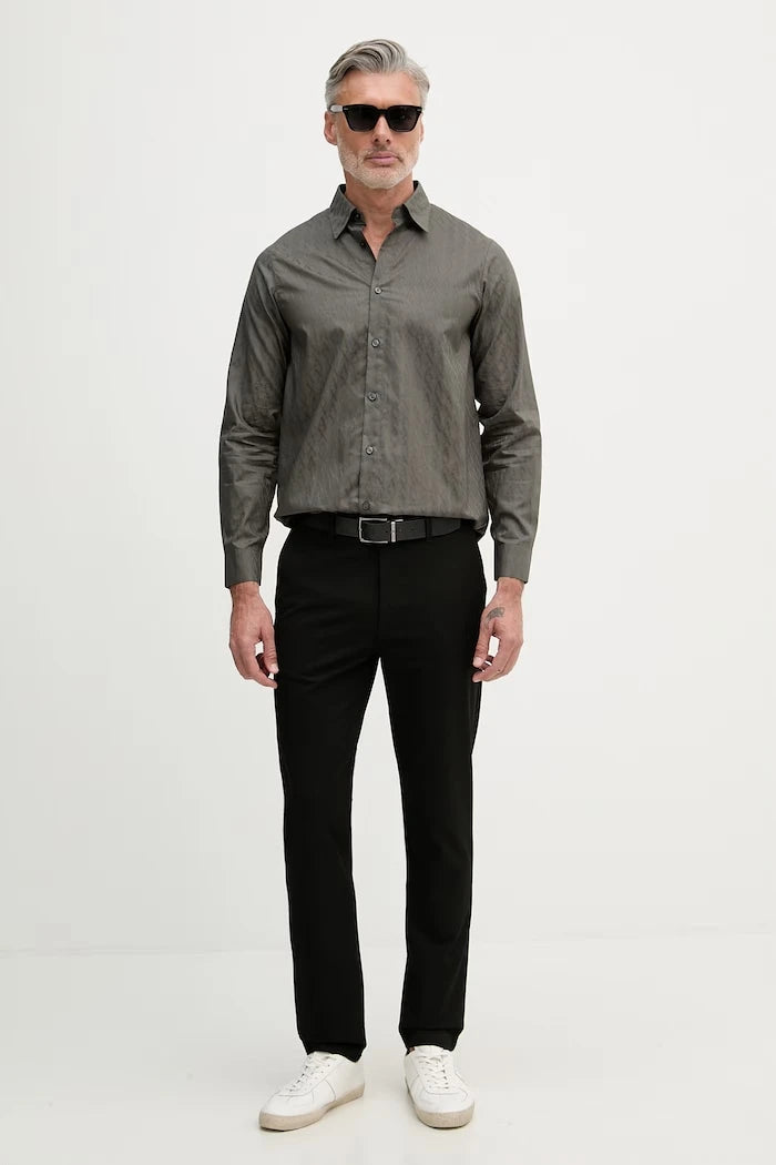 Armani Exchange риза мъжка от памук