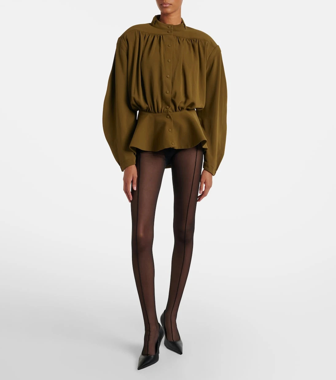 Mugler - re/edit sheer tulle tights