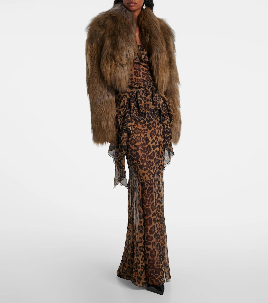 Blumarine - Kısa kesim shearling ceket