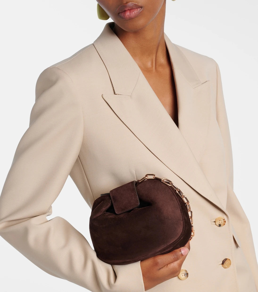 Gabriela Hearst - Soft Demi suede clutch
