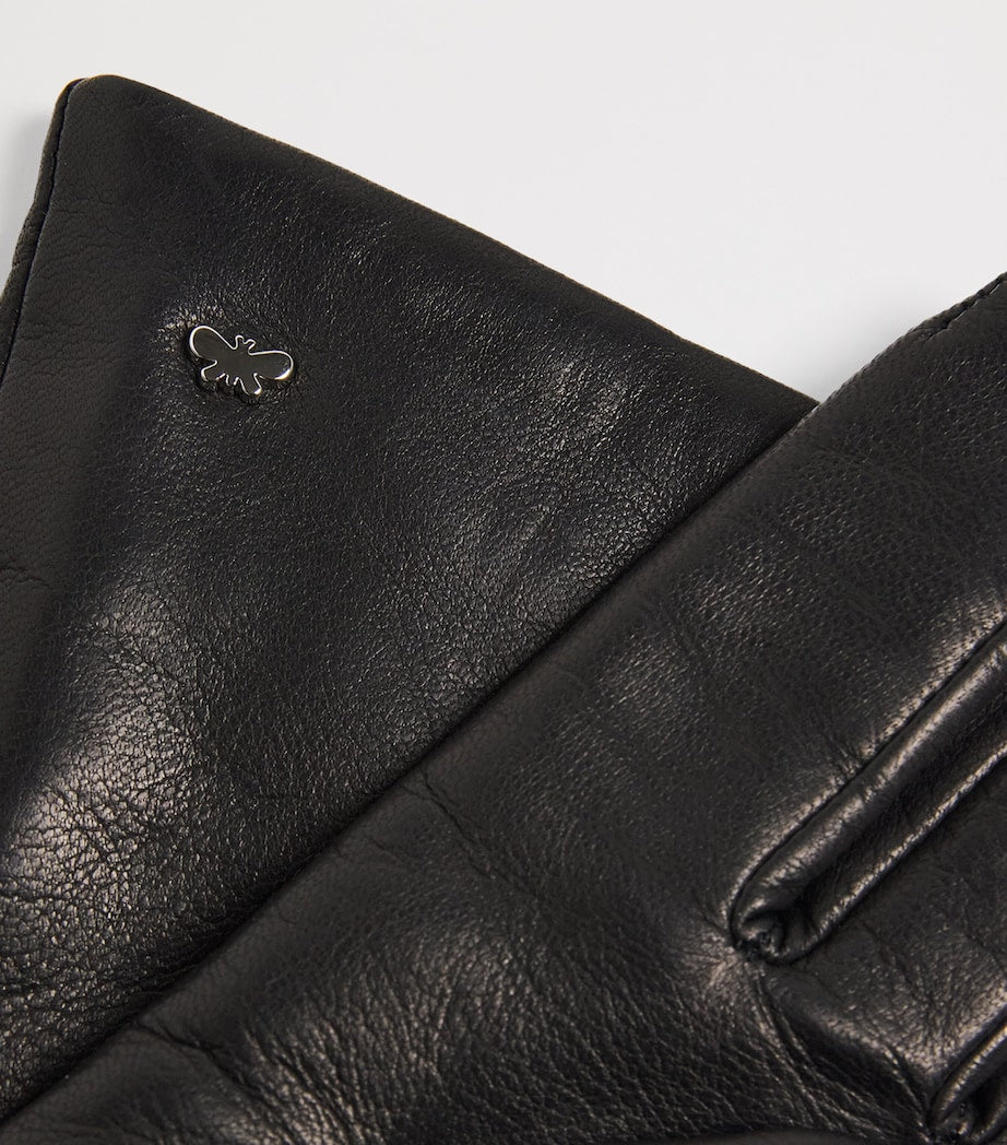 Weekend Max Mara Black Leather Gloves