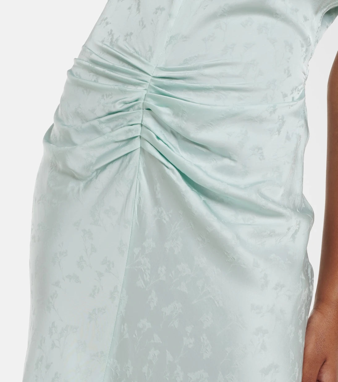 Victoria Beckham - Gathered jacquard midi dress