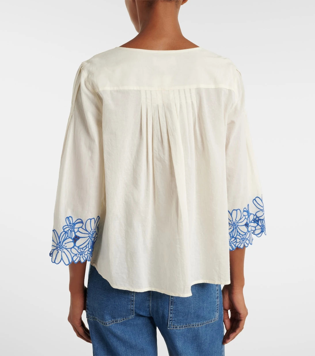 فيلفيت - بلوزة قطنية مطرزة من بلاك