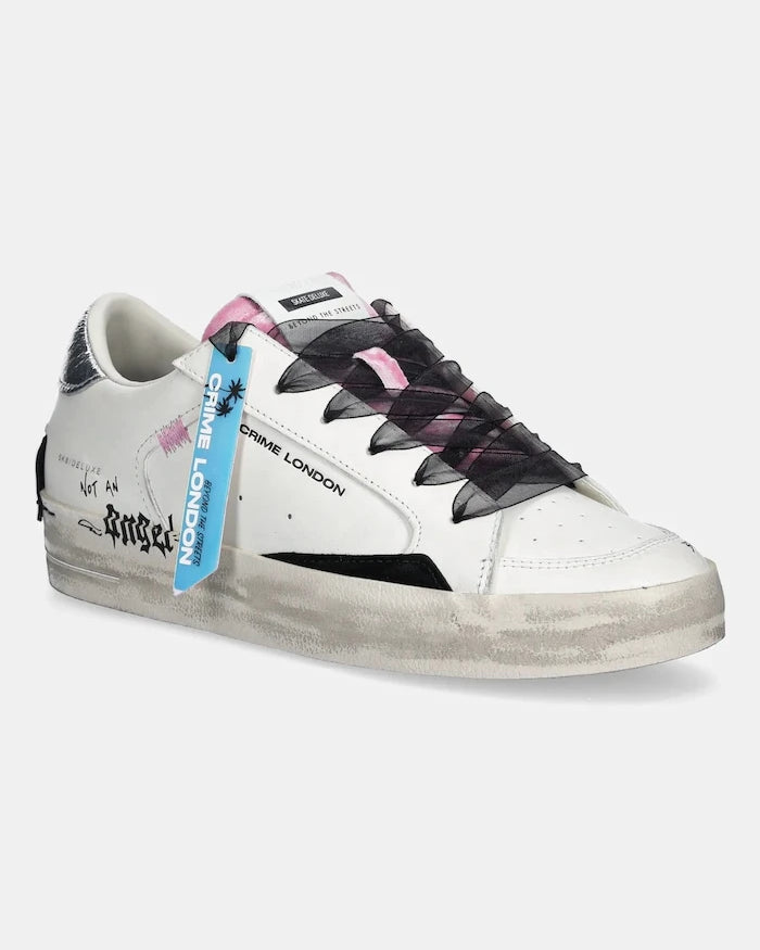 Кожени маратонки Crime London SK8 DELUXE
