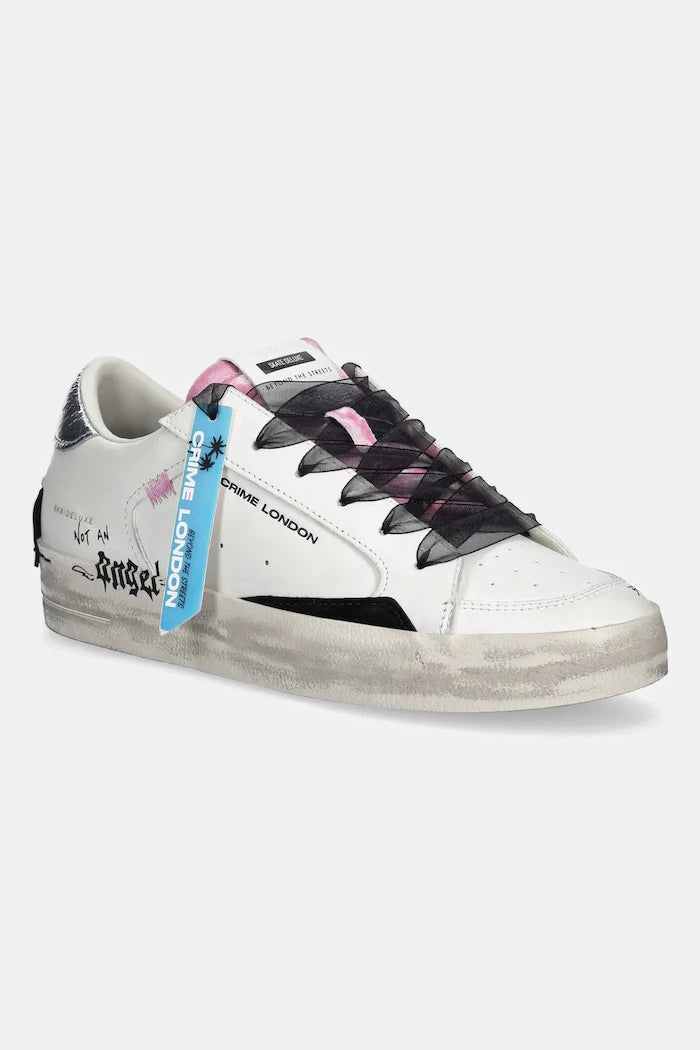 Кожени маратонки Crime London SK8 DELUXE