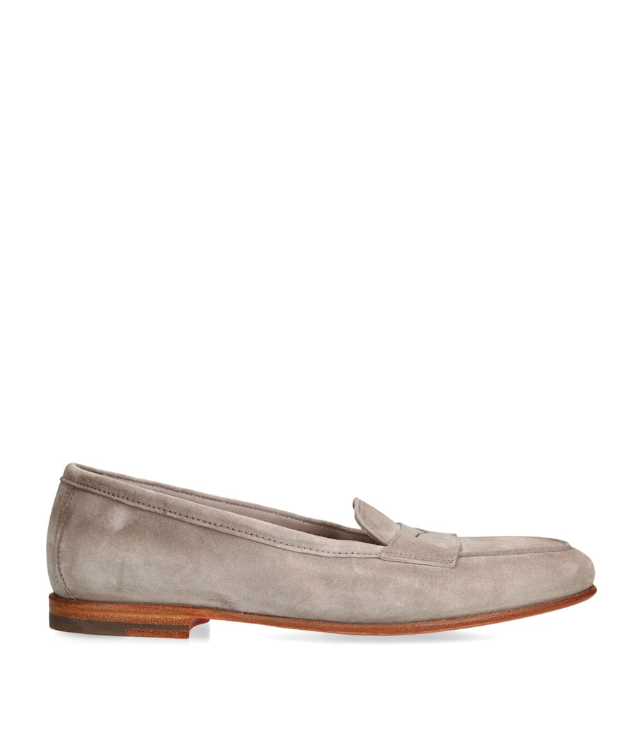 Brown Suede Carla Loafers