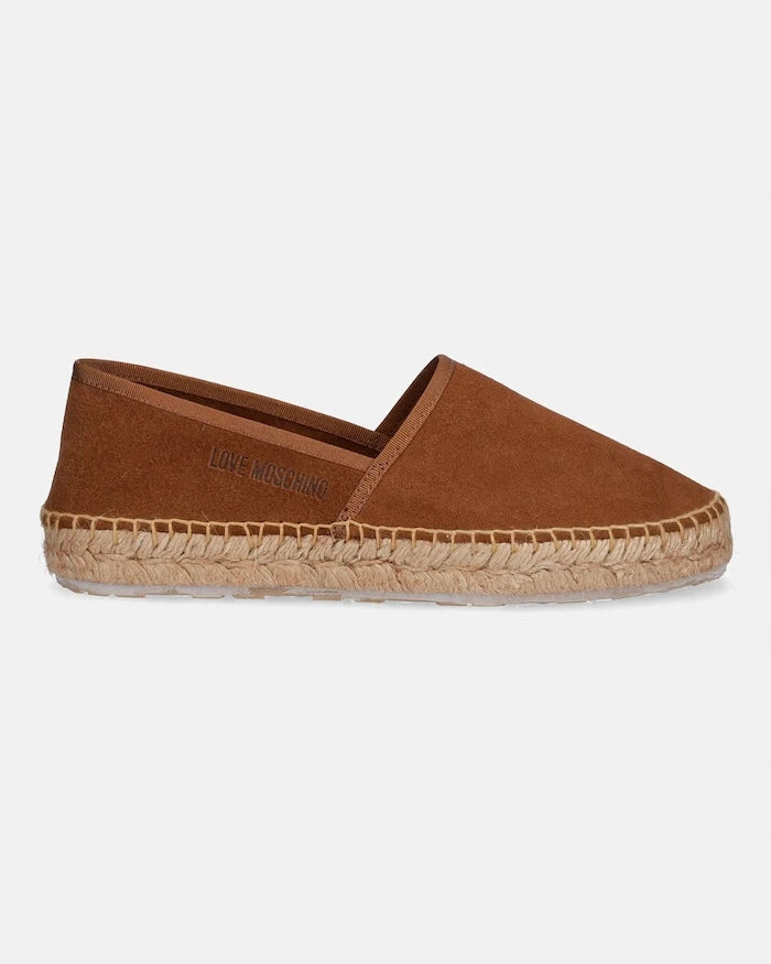 Love Moschino Kadın Süet Düz Taban Espadril