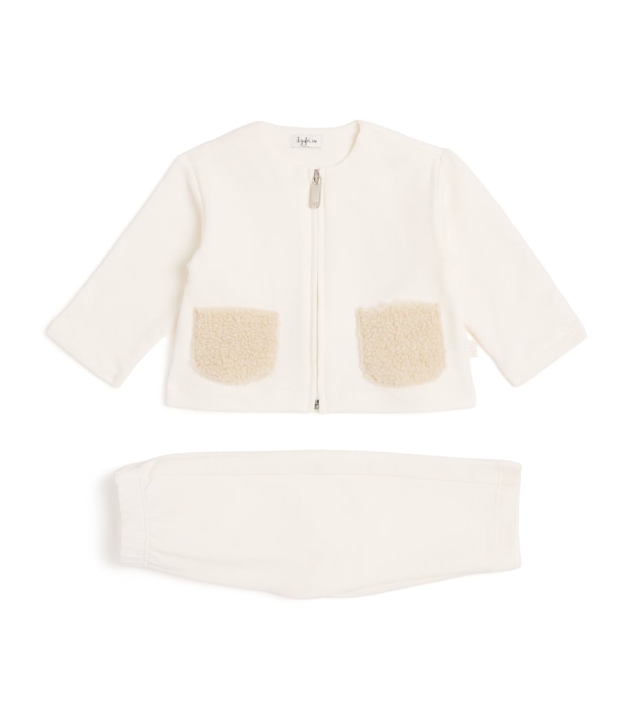 Il Gufo Stretch-Cotton Sweatshirt and Trousers Set (6-24 Months)