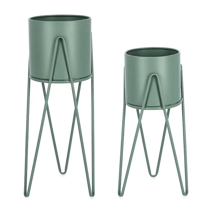 Bizzotto Madelyn Izgaralı Saksı Seti 23,5 × 53/57 / 21,5 × 42/46 cm (2 Parça)