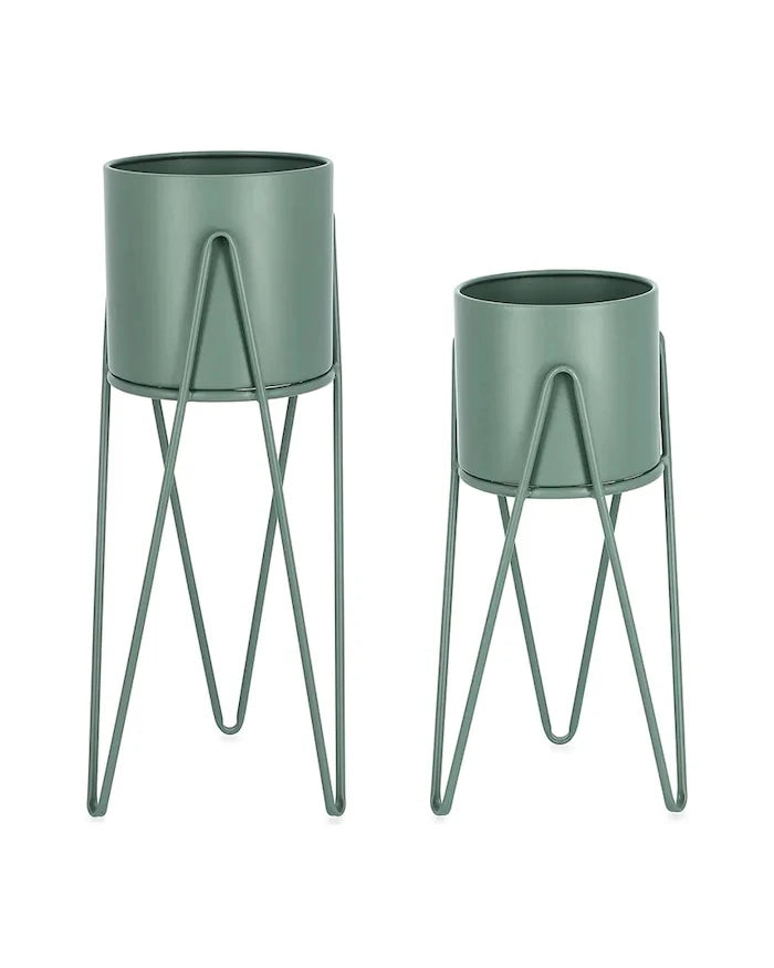 Bizzotto Madelyn Izgaralı Saksı Seti 23,5 × 53/57 / 21,5 × 42/46 cm (2 Parça)
