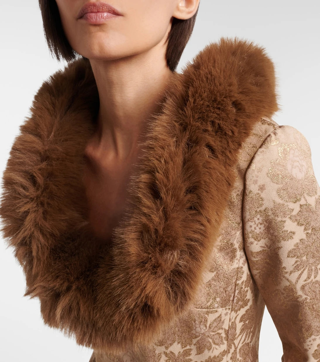 Saint Laurent - Brocade minidress