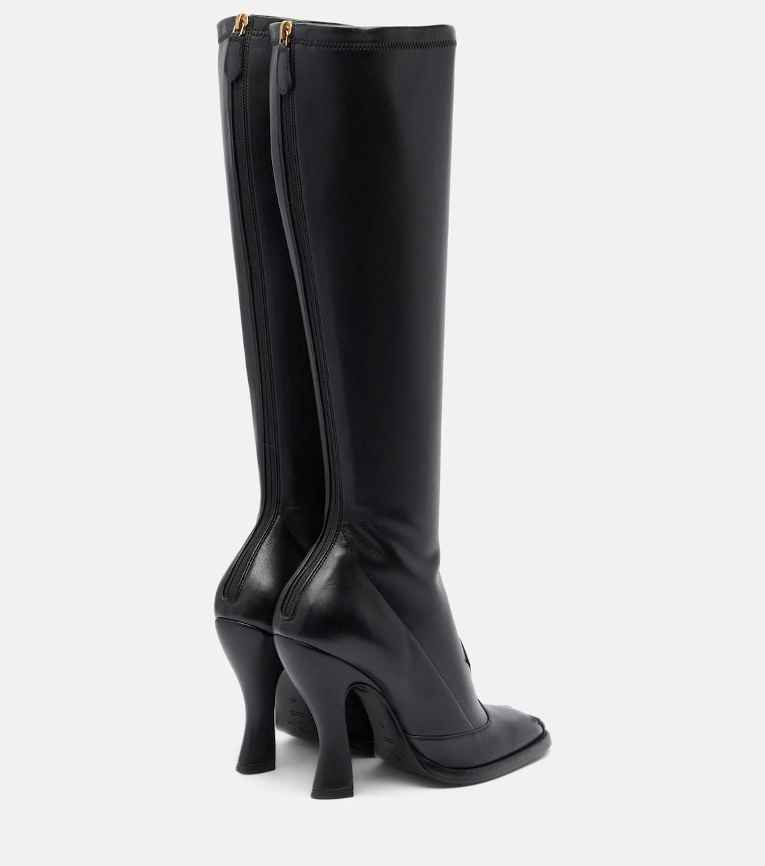 Etro - Studded leather knee-high boots