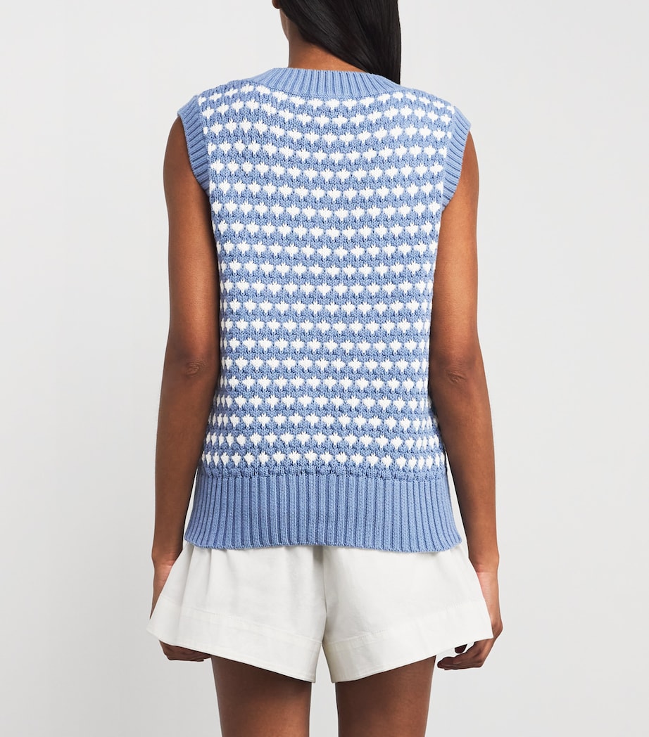 Varley Blue Antonella Sweater Vest