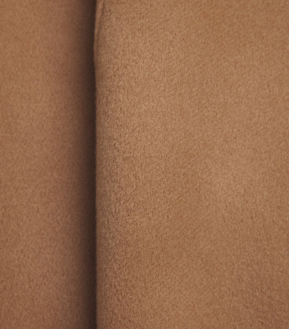 Max Mara Beige Virgin Wool Midi Skirt