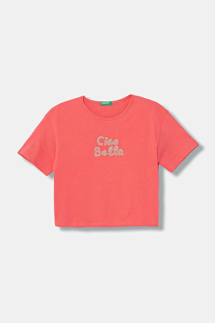 United Colors of Benetton çocuk pamuklu tişört