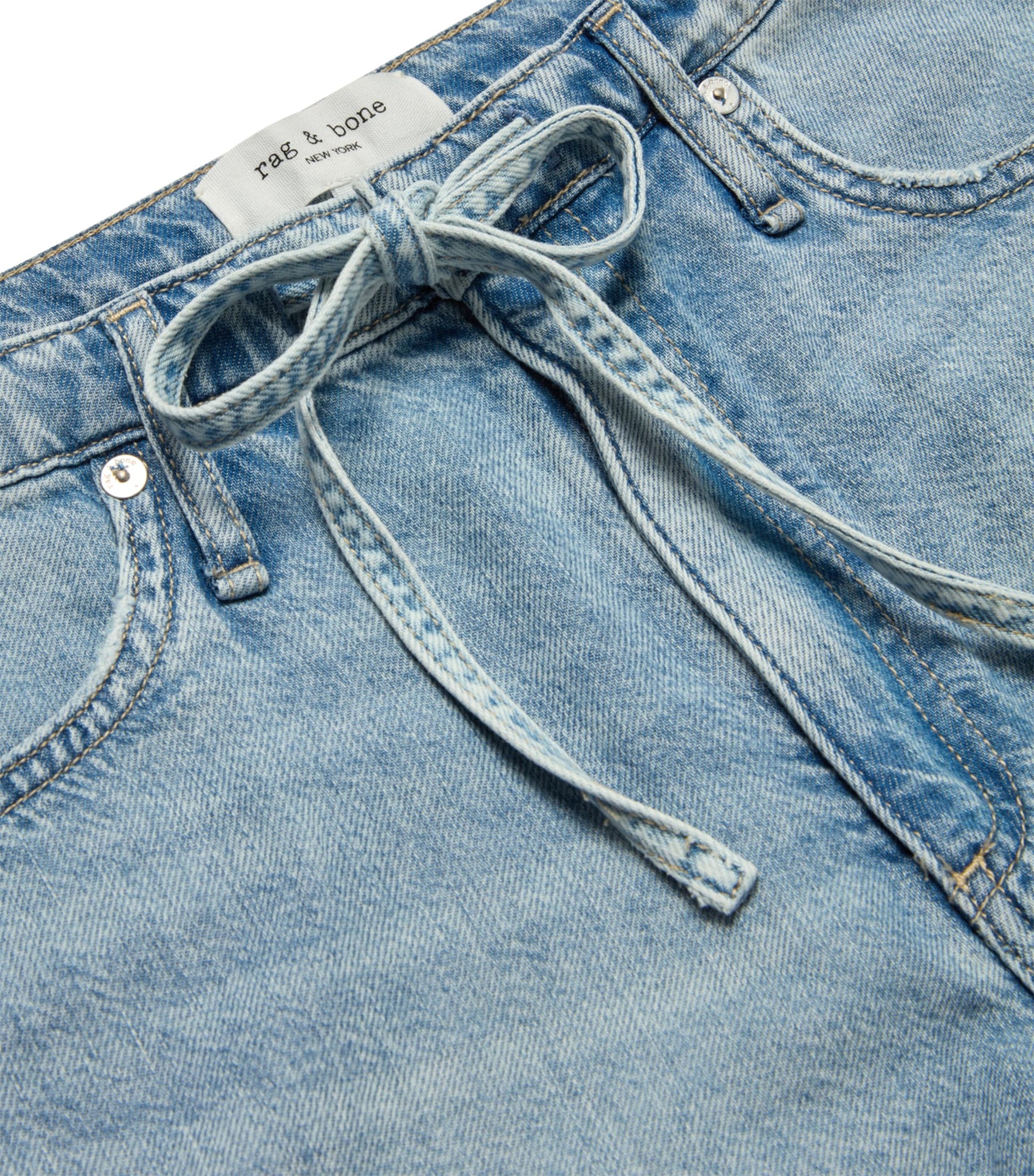 Rag & Bone Blue Ultra Featherweight Denim Nolan Shorts