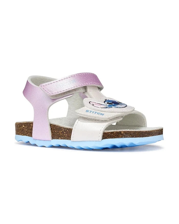 Geox çocuklar için açık burunlu sandalet ayakkabı SANDAL CHALKI x Lilo & Stitch