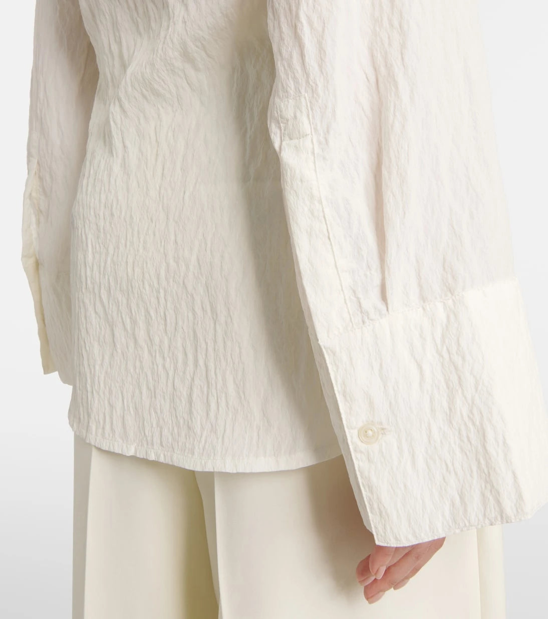 Róhe - Knot-detail silk-blend shirt