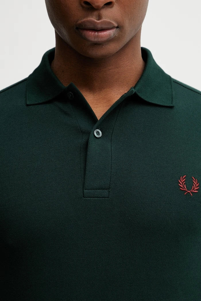 Памучна тениска с яка Fred Perry