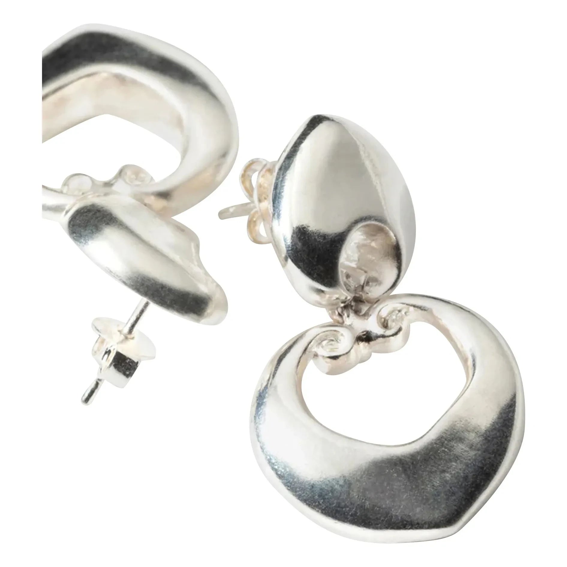 Louise Damas - Les Volutes Earrings | Silver