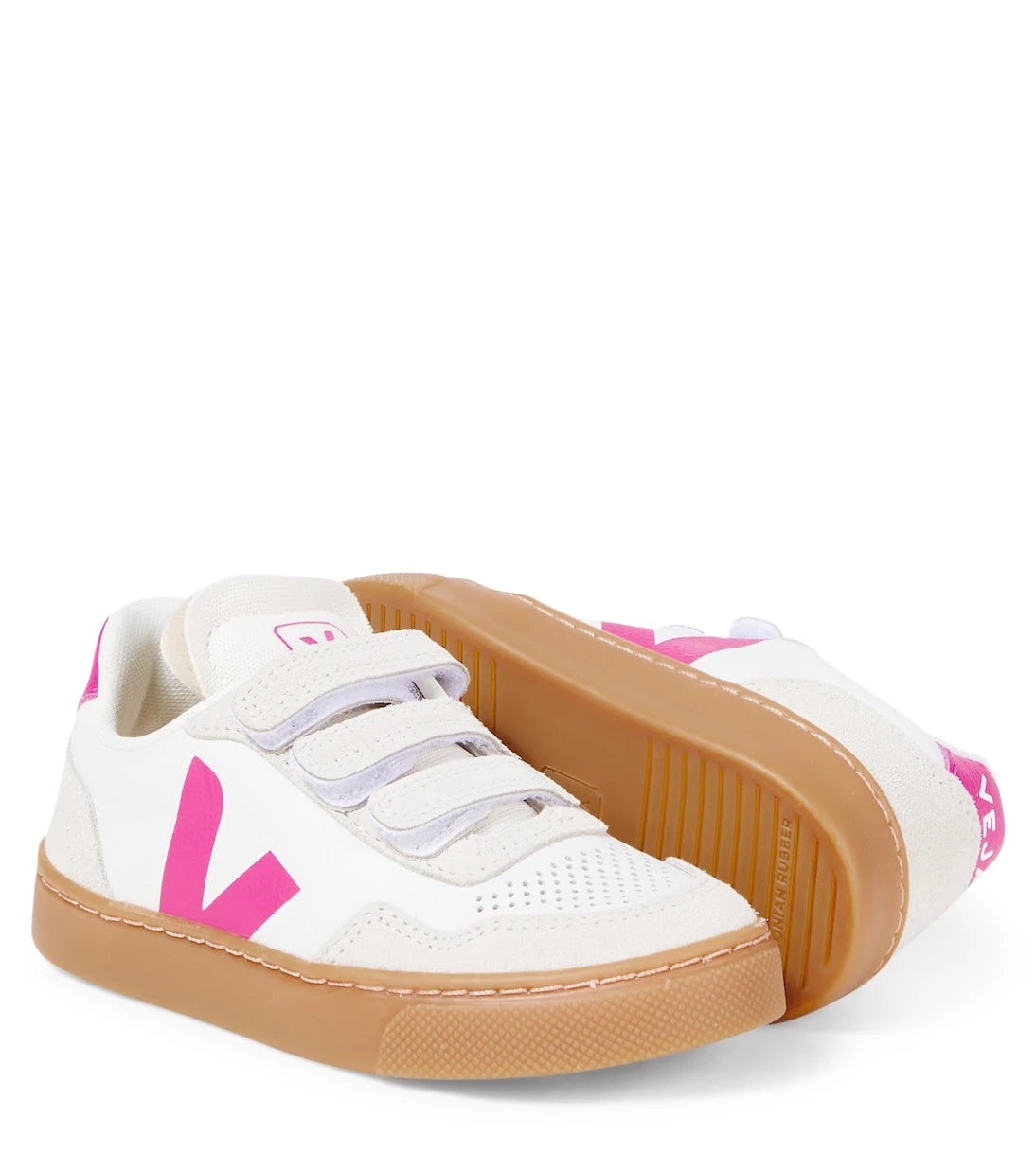 Veja Kids - V-90 leather sneakers