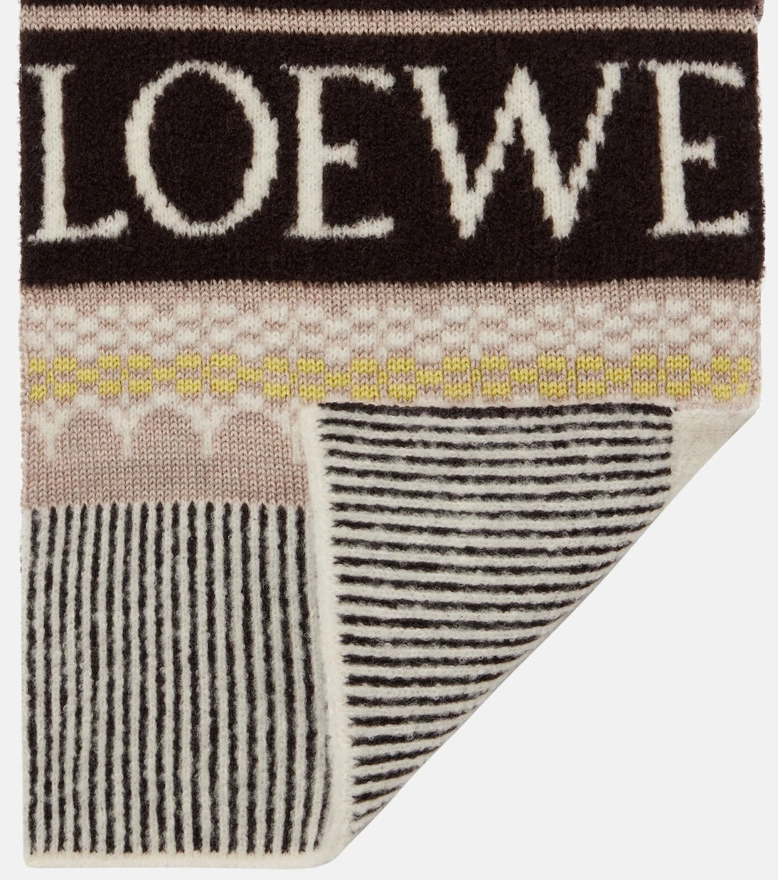 Loewe - x Louis Wain Fair Isle wool-blend scarf