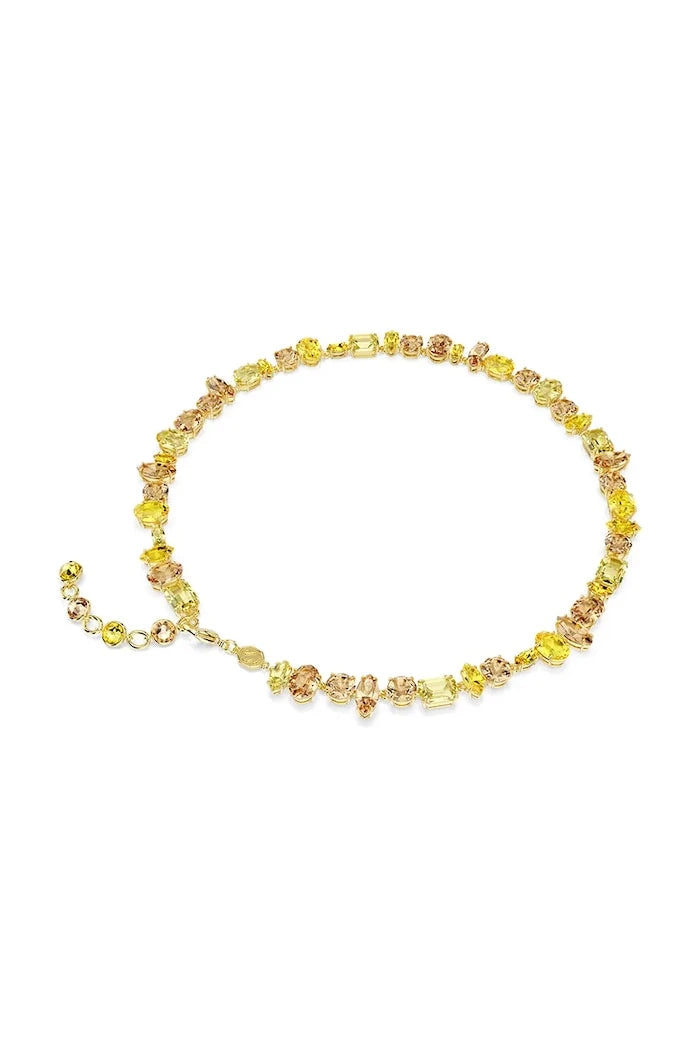 Swarovski kadın kolyesi, altın kaplama, kristal model Swarovski GEMA